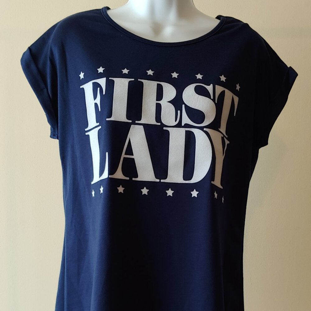 Women's Navy Blue "First Lady" Tee